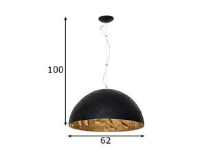 Griestu lampa Simi, melna, 3x 60 W 891165122 cena un informācija | Lustras | 220.lv