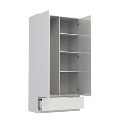 Двухдверный шкаф Naia, белый глянцевый цена и информация | Шкафы | 220.lv