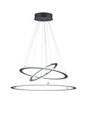 LED piekaramā lampa Durban, 80 cm, antracīts. 920051761 цена и информация | Люстры | 220.lv