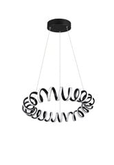 LED piekaramā lampa Curl, matēti melns. 920051836 цена и информация | Люстры | 220.lv