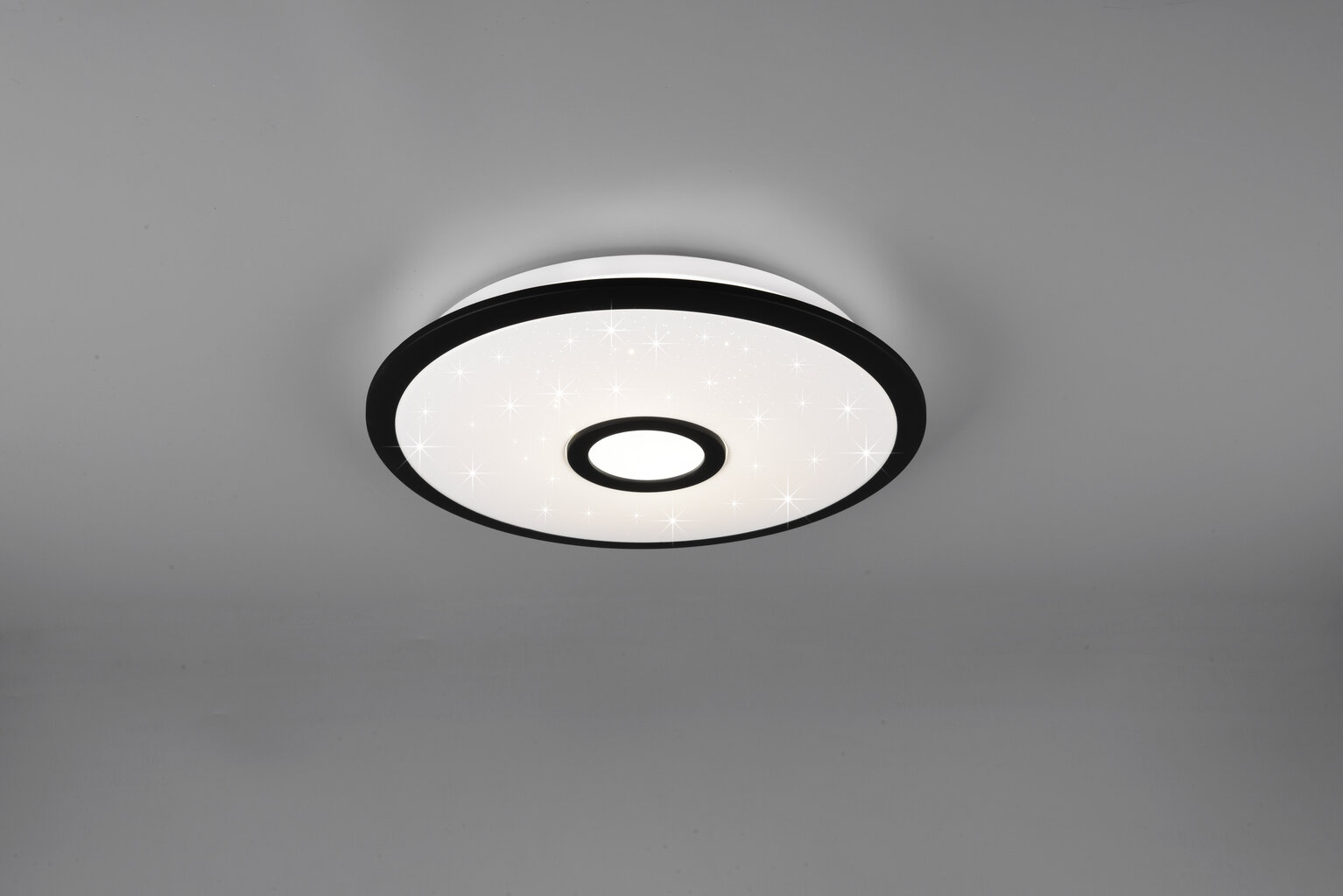 LED griestu lampa Okinawa, 42 cm, STARLIGHT matēti melns 920051866 цена и информация | Griestu lampas | 220.lv