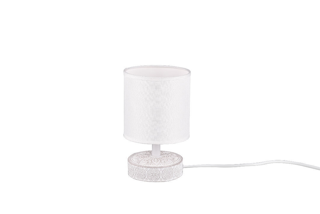 Galda lampa Marie, E14, balta цена и информация | Galda lampas | 220.lv