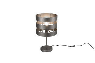 Galda lampa Duncan, E27, antīka tērauda krāsas cena un informācija | Galda lampas | 220.lv