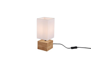 Galda lampa Woody, 11 cm, E14, koksnes apdares cena un informācija | Galda lampas | 220.lv