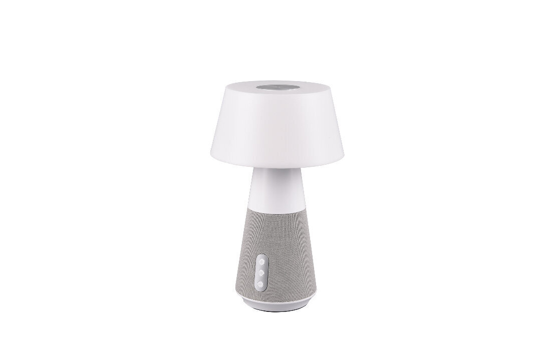 LED galda lampa ar DJ Bluetooth skandu, balta цена и информация | Galda lampas | 220.lv