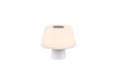 LED galda lampa ar DJ Bluetooth skandu, balta cena un informācija | Galda lampas | 220.lv