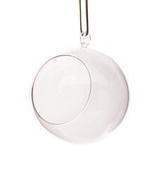 Muurla Dekoratīvā bumba/Sveces trauks rozā 12cm cena un informācija | Interjera priekšmeti | 220.lv