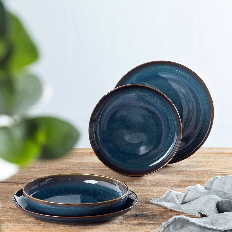 Like by Villeroy & Boch Crafted Denim šķīvju komplekts 4 priekšmeti cena un informācija | Trauki, šķīvji, pusdienu servīzes | 220.lv