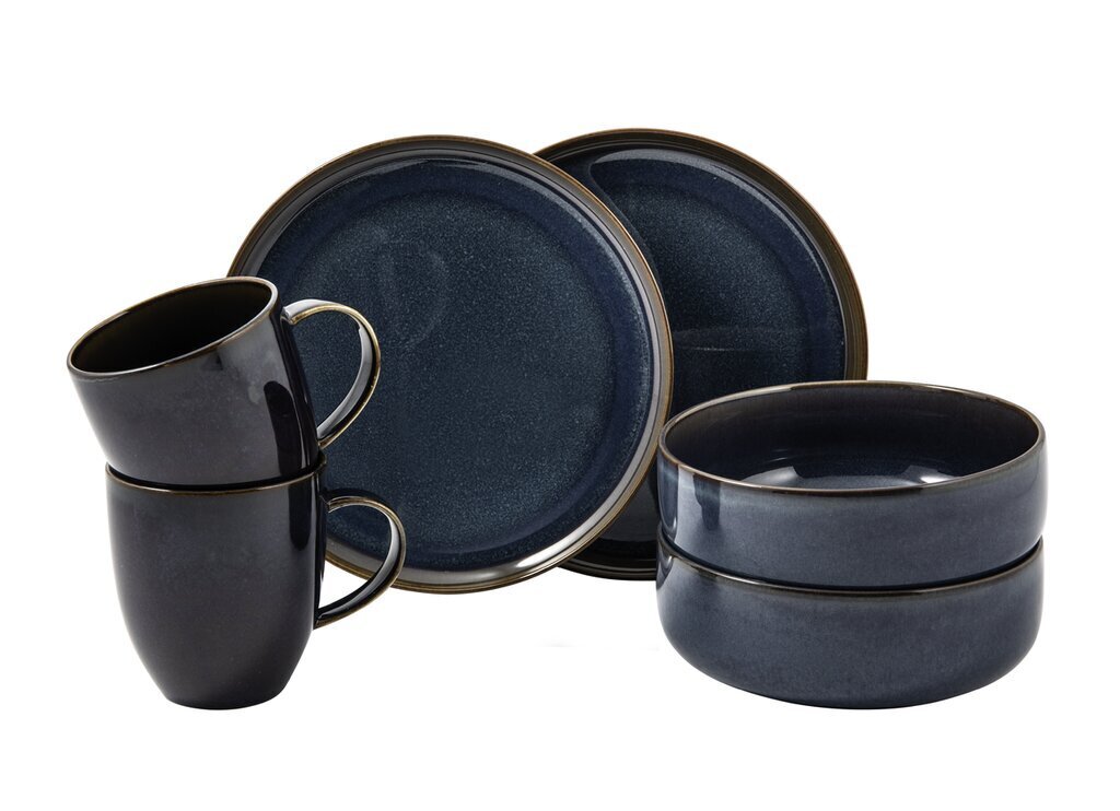 Like by Villeroy & Boch Crafted Denim brokastu komplekts no 6 priekšmetiem cena un informācija | Trauki, šķīvji, pusdienu servīzes | 220.lv