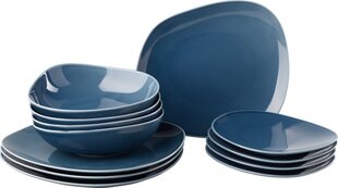 Like by Villeroy & Boch Organic šķīvju komplekts no 12 priekšmetiem Turquoise cena un informācija | Trauki, šķīvji, pusdienu servīzes | 220.lv