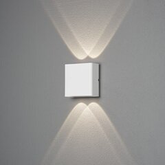 Konstsmide sienas lampa Chieri, balta, 2x 2 W LED cena un informācija | Āra apgaismojums | 220.lv