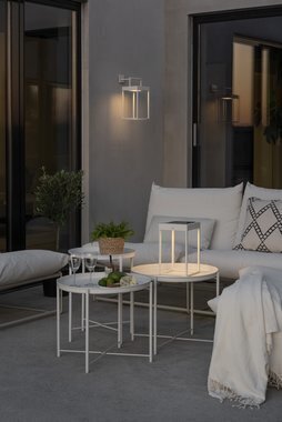 Konstsmide Portofino LED solārā/USB lampa, balta, krēslas sensors цена и информация | Āra apgaismojums | 220.lv