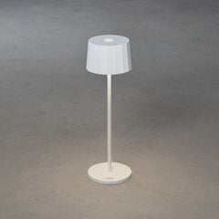 Konstsmide galda lampa Positano, apaļa, balta, USB lādētājs, aptumšojama, 2700/3000K cena un informācija | Āra apgaismojums | 220.lv