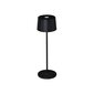 Konstsmide galda lampa Positano, apaļa, melna, USB lādētājs, aptumšojama, 2700/3000K cena un informācija | Āra apgaismojums | 220.lv