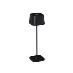 Konstsmide galda lampa Capri, kantaina, melna, USB lādētājs, aptumšojama cena un informācija | Āra apgaismojums | 220.lv