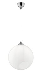 Piekaramā lampa Clooney 1xE27, 35 cm, hromēta/balta 920019477 цена и информация | Настенный/подвесной светильник Eye Spot 11 BL, чёрный | 220.lv