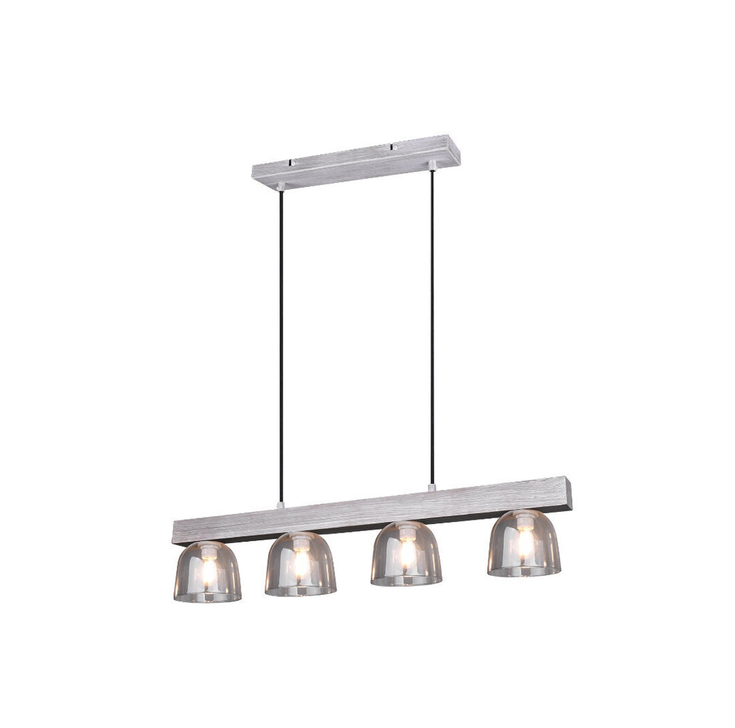 Piekaramā lampa Karina 4XE14, 75 cm, dūmakaini pelēka 920019482 цена и информация | Lustras | 220.lv