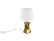 Abeba galda lampa 1XE14, 28,5 cm, zelta krāsas/balta cena un informācija | Galda lampas | 220.lv