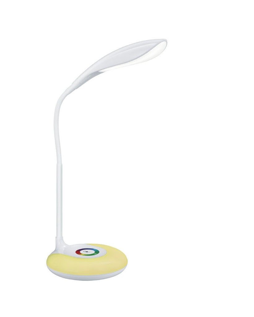 Krait LED galda lampa, 37 cm, balta, satur RGB 4 W/320 lm spuldzi, skārienjutīga cena un informācija | Galda lampas | 220.lv