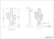 Trio LED galda lampa Cactus цена и информация | Galda lampas | 220.lv