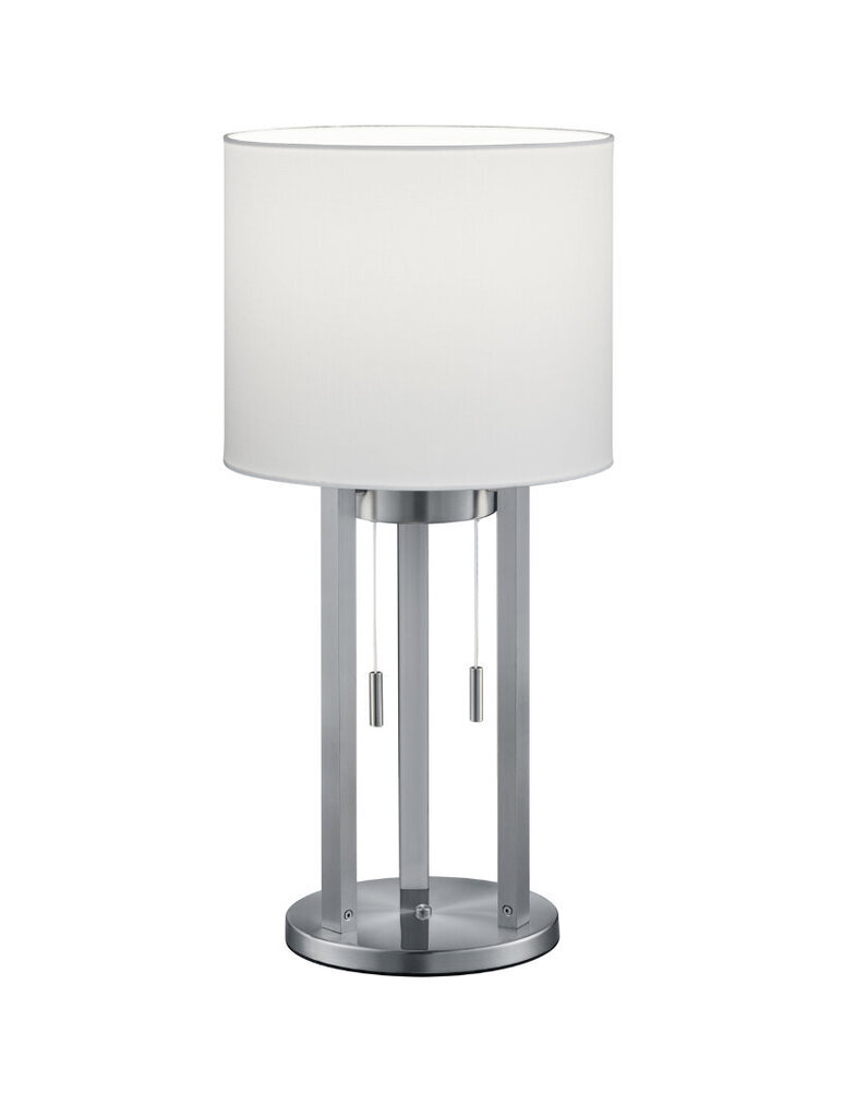 Tandori LED+E27 galda lampa, 53 cm, balta/niķeļa matēta, 40 W/3 x 1,8 W/150 lm cena un informācija | Galda lampas | 220.lv