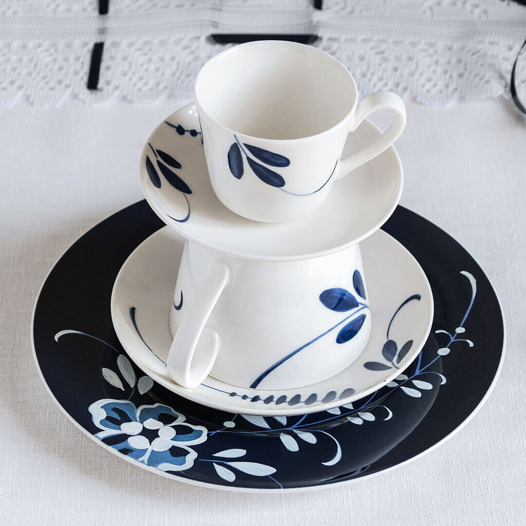 Šķīvis Villeroy & Boch Old Luxembourg Brindille, 22cm, zilā krāsā, 6 gab. cena un informācija | Trauki, šķīvji, pusdienu servīzes | 220.lv