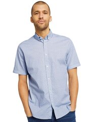 Tom Tailor vīriešu krekls, baltā-tumši zilā krāsā 907152564 cena un informācija | Vīriešu krekli | 220.lv