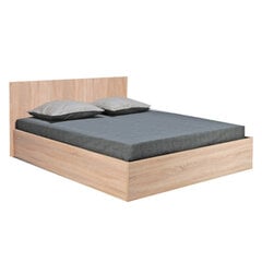 Кровать с ящиком для белья Madrid 140x200 см, дуб цена и информация | Кровати | 220.lv
