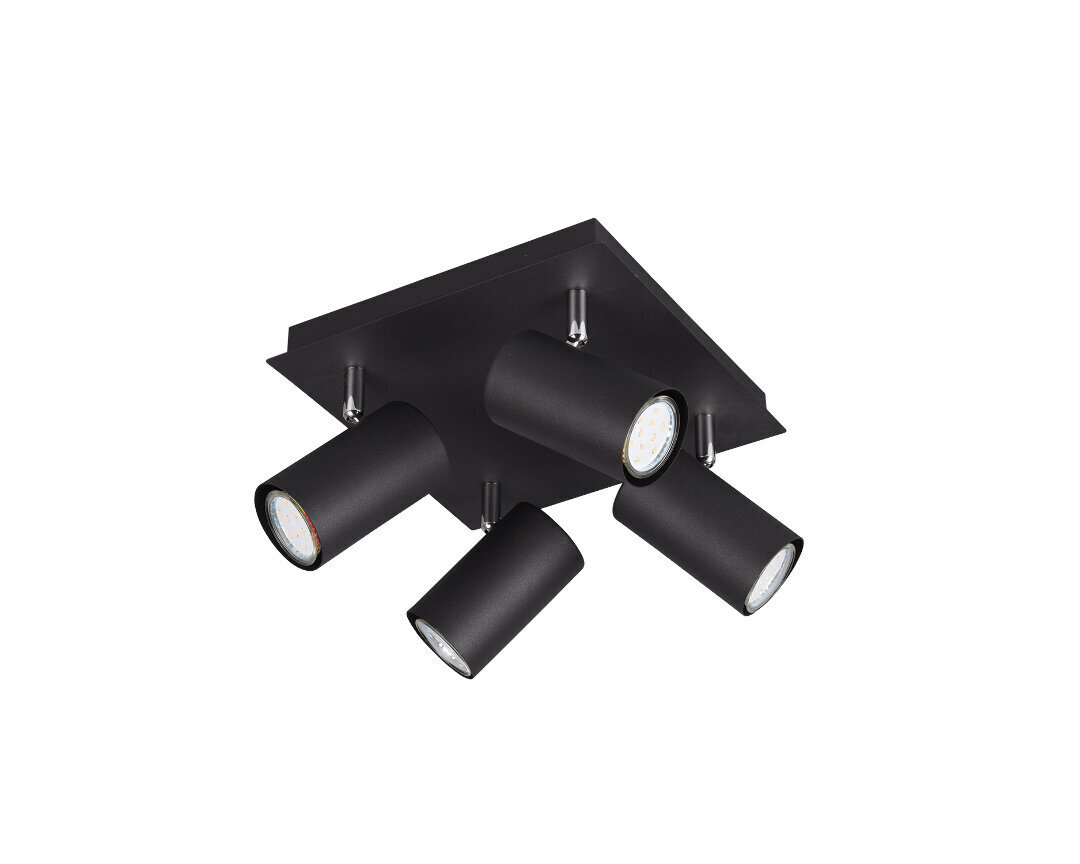 4-daļīga spotlampa Marley 4xGU10, matēti melna цена и информация | Griestu lampas | 220.lv