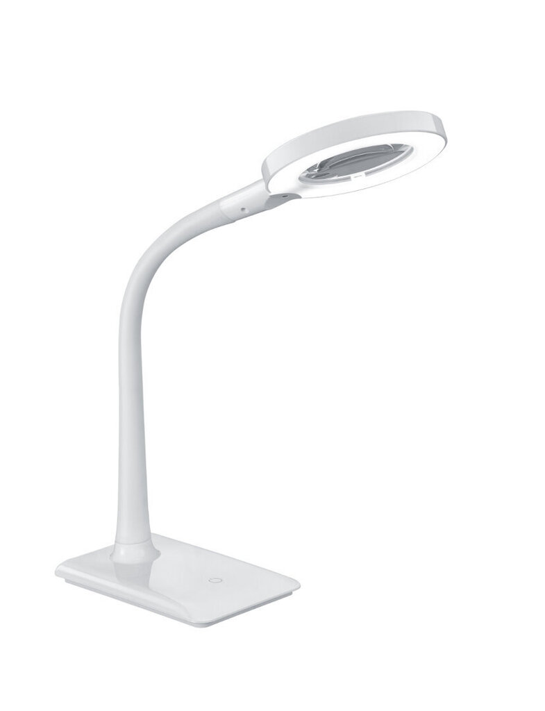 LED galda lampa Lupo, balta cena un informācija | Galda lampas | 220.lv