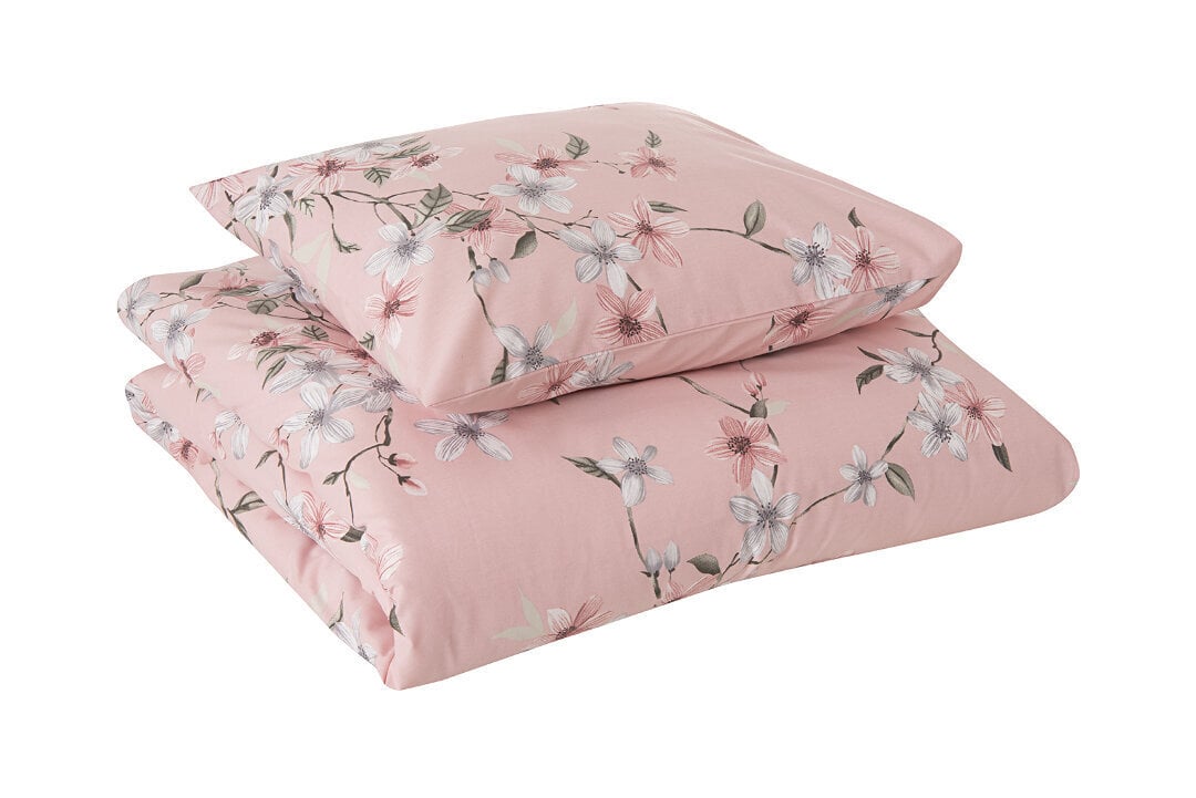Tekstiilikompanii gultas veļas komplekts Blossom, rozā krāsā, 200 x 210 cm + 2 spilvendrānas 50 x 60 cm cena un informācija | Gultas veļas komplekti | 220.lv
