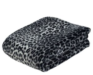 Tekstila sega/sega Cashmere sniega leopards, pelēks, 150 x 200 cm cena un informācija | Gultas pārklāji, pledi | 220.lv
