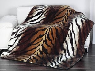 Плед-одеяло Cashmere, Тигр - коричневый, 150 x 200 см цена и информация | Покрывала, пледы | 220.lv