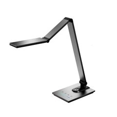 Skārienjūtīga LED galda lampa TUMŠI PELĒKĀ krāsā cena un informācija | Galda lampas | 220.lv