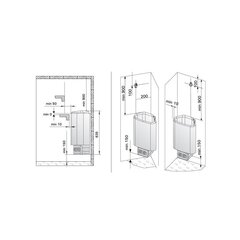 Elektriskā pirts krāsns Harvia Delta D36E, 3,6 kW cena un informācija | Saunas un pirts krāsnis | 220.lv