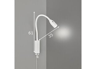 Sienas lampa Sten LED, balta, 5 W/420 lm цена и информация | Настенные светильники | 220.lv