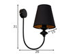 Sienas lampa Chocco, melna, 40 W цена и информация | Sienas lampas | 220.lv