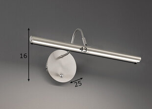 Sienas lampa Nami LED, niķeļa toņa, 9 W/870 lm цена и информация | Настенные светильники | 220.lv