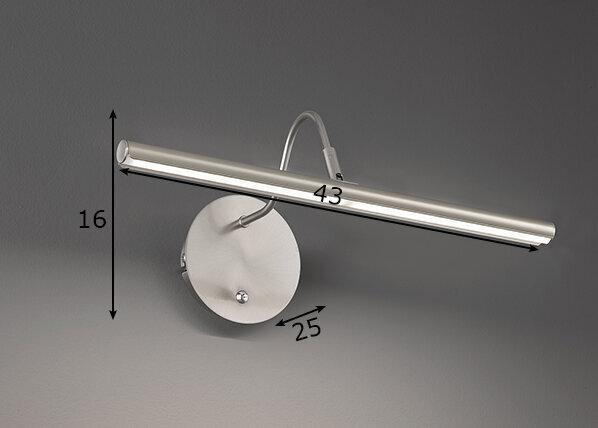 Sienas lampa Nami LED, niķeļa toņa, 9 W/870 lm cena un informācija | Sienas lampas | 220.lv