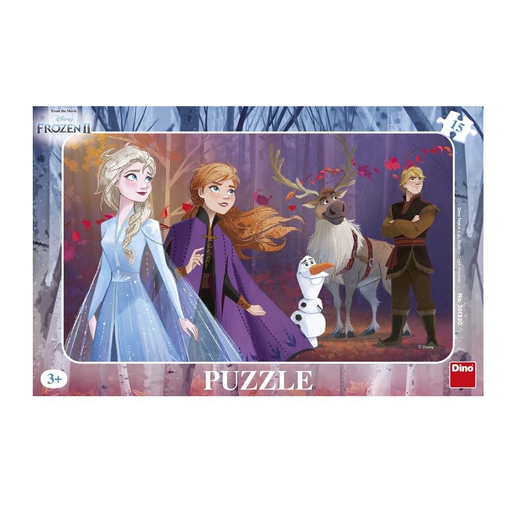 Dino mazā puzle ar rāmi, 15 gab., Sniega karaliene cena un informācija | Puzles, 3D puzles | 220.lv