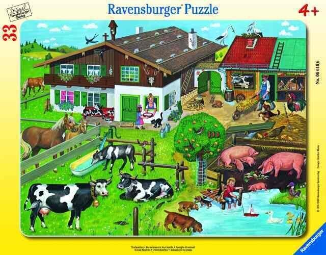 Ravensburger puzle 33 gab. Mājdzīvnieku ģimenes cena un informācija | Puzles, 3D puzles | 220.lv