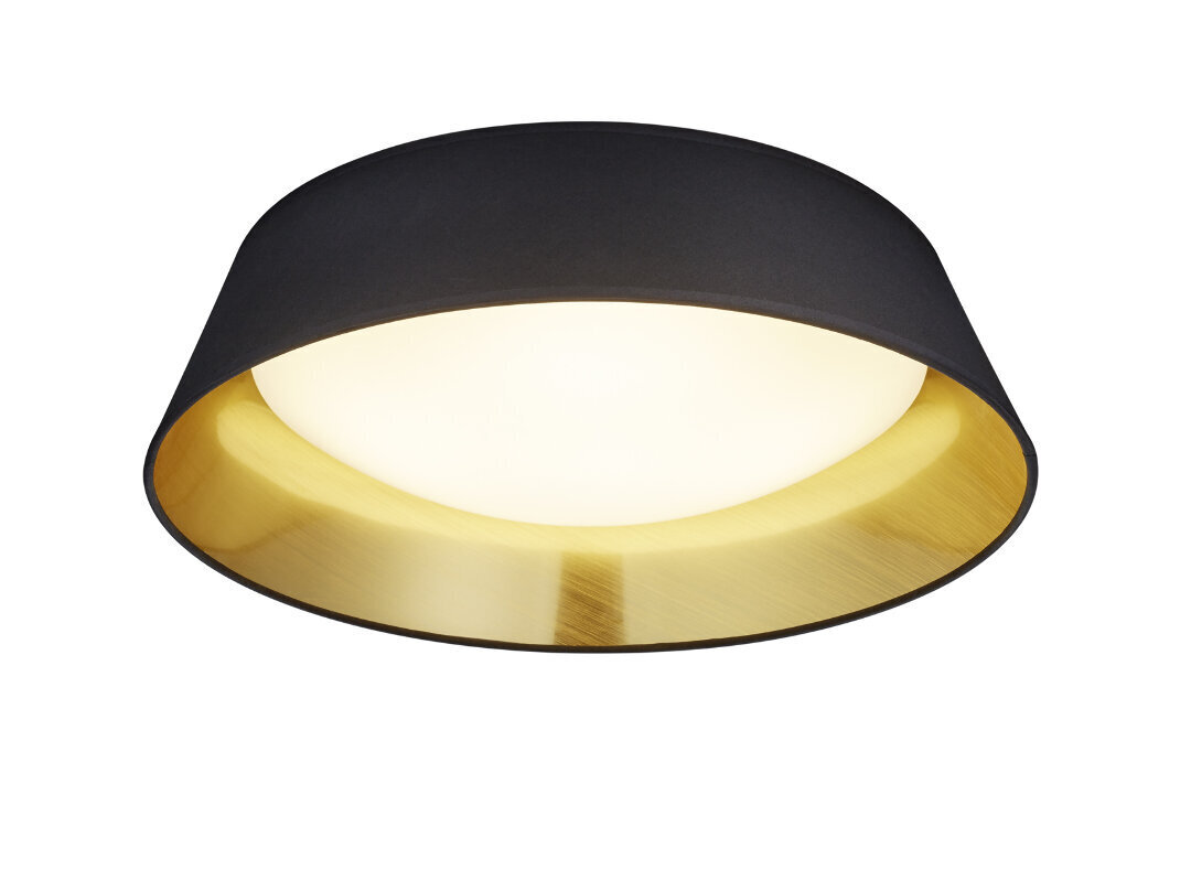 LED griestu gaismeklis Ponts 45 cm, melns/zeltīts cena un informācija | Griestu lampas | 220.lv