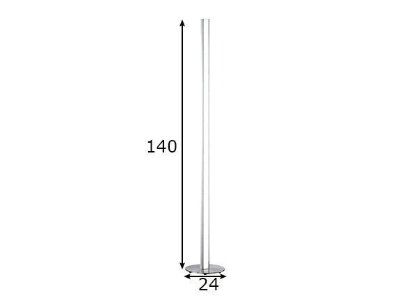 Stāvlampa Beat TW LED, alumīnija un niķeļa toņa, 41 W/4500 lm cena un informācija | Stāvlampas | 220.lv