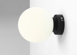 Sienas lampa Ball, melna, 40 W цена и информация | Настенные светильники | 220.lv