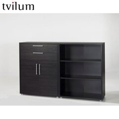 Офисный шкаф Prima, черный цена и информация | Комоды | 220.lv