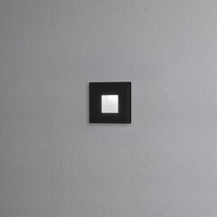 Konstsmide Sienas gaismeklis Chieri 1,5W LED, melnā krāsā cena un informācija | Āra apgaismojums | 220.lv