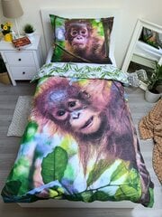 Gultas veļas komplekts Orangutan, 140 x 200 cm + spilvendrāna 70 x 90 cm cena un informācija | Gultas veļas komplekti | 220.lv