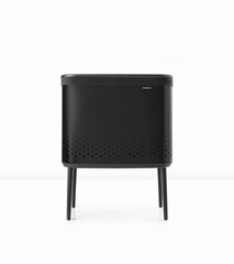 Brabantia Bo veļas grozs 60L, melns matēts цена и информация | Аксессуары для ванной комнаты | 220.lv