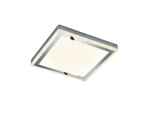 LED griestu plafons Slide, 40 x 40, satur 20 W, 2000 lm RGBW spuldzes, hroma/kristāla efekta cena un informācija | Griestu lampas | 220.lv
