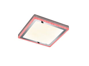 LED griestu plafons Slide, 40 x 40, satur 20 W, 2000 lm RGBW spuldzes, hroma/kristāla efekta цена и информация | Потолочные светильники | 220.lv